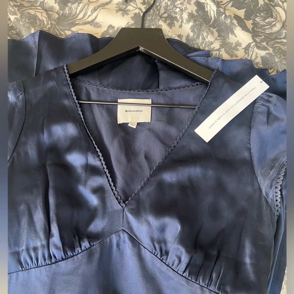 Reformation Amellia Silk Dress